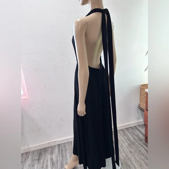 Free people beach Black jumpsuit